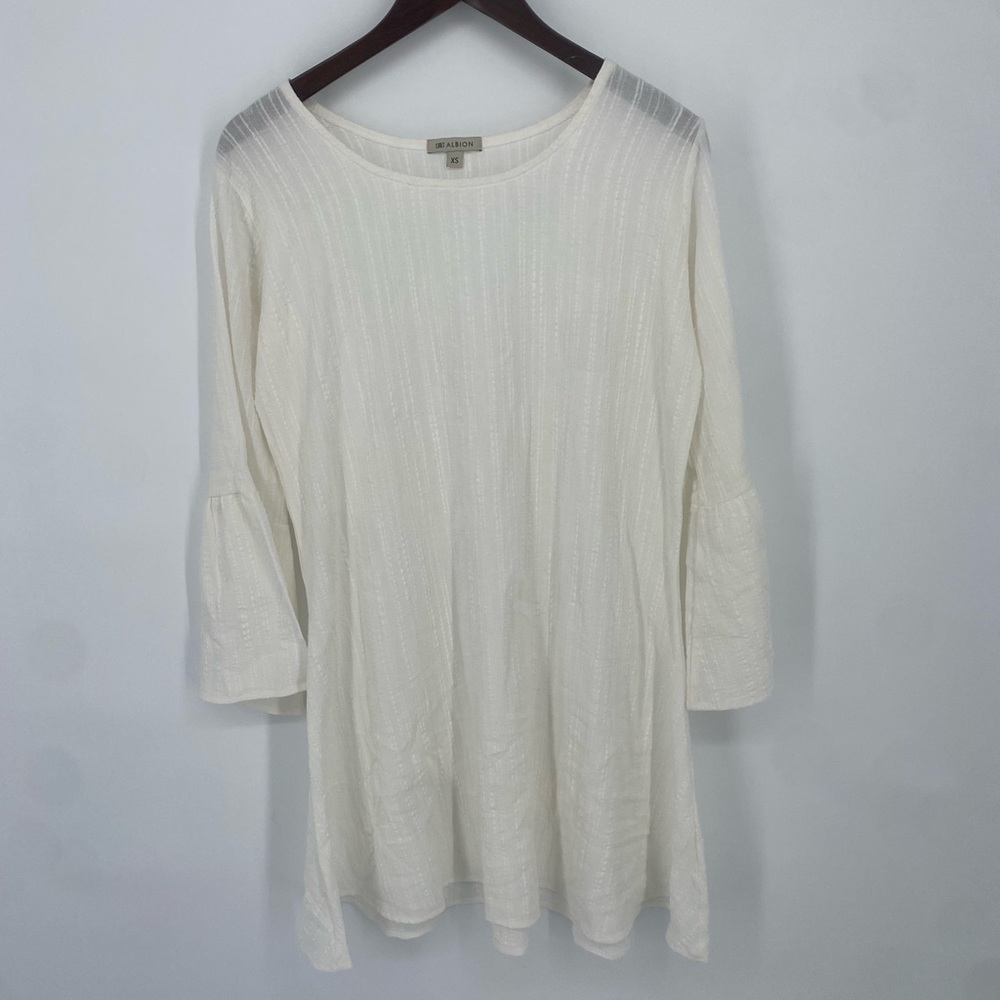 Albion White Lightweight Swim Coverup Tunic
